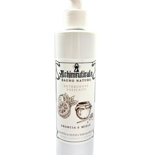 Bagno Natura 250 ml – Detergente delicato arancia e miele per corpo, capelli e igiene intima